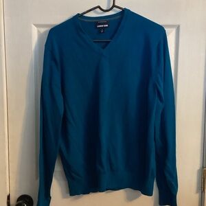 Lands' End Teal Mens Sweater
